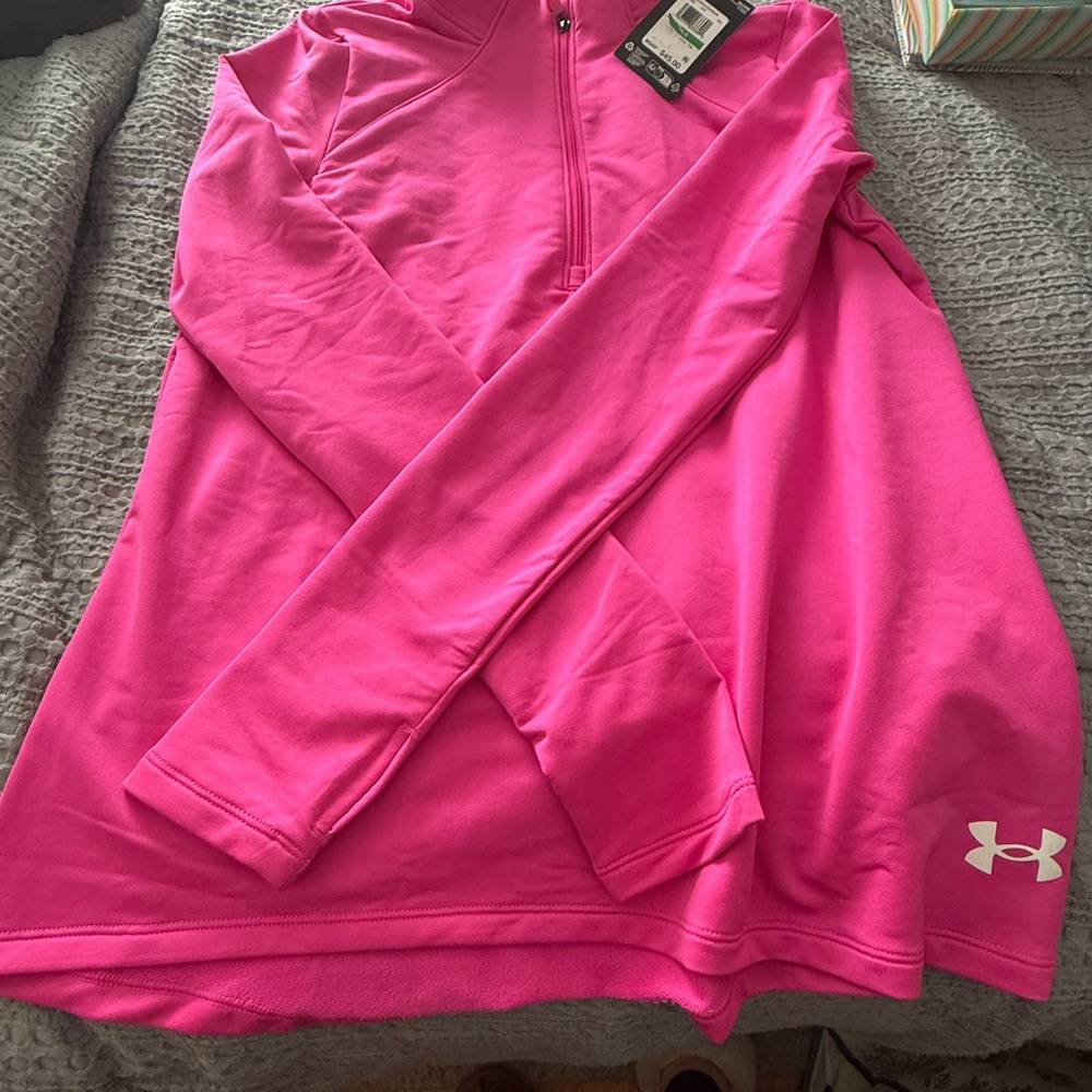 Under Armour Pink 1/4 zip